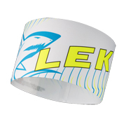 Leki Shark Headband white-yellow-cyan